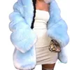 2022-Women 's Trench Coats 양모 코트 여성 고급 겨울 여성 패션 스타일 인조 모피 외투 대형 헐렁한 따뜻한 재킷 폴리 레