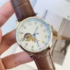 2023 New Luxury Mens Watches Three Stitches Series 40 مم في قطرها أوتوماتيكي ساعة ميكانيكية عالية الجودة عالية الجودة الأوروبية الفاخرة العلامة التجارية الشريط جلود LO