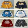 All Team Just Don Basketball Shorts Retro LosrAngelesrLakersrShort Sport Purple Black White Yellow Hip-Pop Pants With 290t