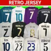 Real Retro Madrid Soccer Jersey Chemises de football à manches longues GUTI Ramos SEEDORF CARLOS 10 11 12 13 14 15 16 17 RONALDO ZIDANE Beckham RAUL 00 01 02 03 04 05 06