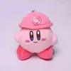 10 CM KAWAII Kirby Anime karikatür Serisi Kirby Mühendisi yumuşak Sevimli peluş oyuncak guajian asılı damla Süsler Erkek Bebek kız Hediye G220419