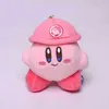 Dolls 10CM KAWAII Kirby Anime cartoon Series Kirby Engineer soft Cute plush toy guajian hanging drop Ornaments Baby Boy girl Gift G22041