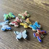 5pcs cloisonne Vintage Butterfly Charms для ювелирных изделий изготовления ручной работы эмали для животных подвеской для женщин