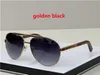 Luxusdesignerin Sonnenbrille für Männer Frauen Sonnenbrillen Männer Mann Vintage Mode Haltung schattiertes Pilot Goldbraun geformtes Katzenauge UV400