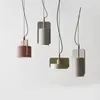 Pendellampor nordiska retro lysterbelysningar minimalistiska kreativa armatur industrin hängande lampa makalong cement pendentes lampan