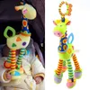 Soft Cute Giraffe Animal Handbells Rattles Mobile Plush Infant Baby Handle Toys Selling WIth Teether born Baby Gifts 220531