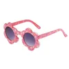 Lunettes de soleil 0-8 ans Vintage mignon enfants fille enfant lunettes de soleil ronde fleur bébé enfants lunettes de soleil filles garçons mode