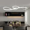 Moderne hanger kroonluchter lampen voor kantoor eetkamer keuken aluminium glans nordic woonkamer kroonluchters verlichting armaturen