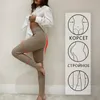 Tossy Beige Ribbed Knit Leggings Women High Waist Cotton Fitness Basic Pants Casual Spring AllMatch Female Skinny Leggings 220812