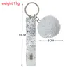 8 Colors Plush Ball Keychain Pendant Silicone Grabber Card Puller Keychain Luggage Decoration Key Chain Gift Keyring 13*2CM