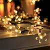 2M5M USBBattery Fleur LED Fée Guirlande Guirlande Chambre De Noël Décoratif Télécommande Éclairage De Vacances Année Décor Y201020