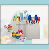 12 Styles Easter Bunny Gifts Bags Children Kids Holidays Gift Bag Rabbit Ears Put Eggs Cute Handbag Drop Delivery 2021 Sets Baby Maternit