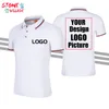 Imprimer couleurs solides Polo Polo Summer Fashion Breathable Work Hommes et femmes à manches courtes Top personnalisé Embroderie 220722