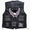 Motorkleding Zomerjas Leer Black Retro Men Moto Biker Vest Vintage Casual ClothingMotorCycle