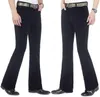 Men's Pants Men's Flared Vintage Skinny Men Casual Corduroy Flares Trousers Male Bell-Bottom Size 26-40Men's Men'sMen's