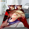 Set di biancheria da letto Personalizzato Toga Himiko Anime 3 pezzi Set copripiumino Fashion Consolatore Federa Tessili per la casa 1202Biancheria da letto