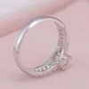 Br￶llopsringar Kvinnor Ring Storlek 8 Luxury Cubic Zirconia 18K White Gold Filled Classic Lady Engagement Finger Band Jewelry Giftwedding RingsWe