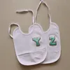 Initial Letter Baby Cotton Bib 26 Letters Drool Feeding Bibs for Infant Toddler Cotton Waterproof Burp Cloth