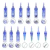 10/Uds. Bayoneta azul Dr.pen Ultima A1 Cartuchos de aguja Piel Re Microneedle Derma Roller Puntas de tatuaje de repuesto 36 pin / nano 220316