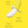 Banana-Shaped Dildo for Women Clitoral Soft Silicone Vibrators G-spot Vaginal Stimulators Female Cute Adult sexy Toys Couples