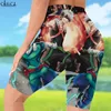 High Waist Leggings Anime My Hero Academia Printed Shorts Women Sexy Gym Sweatpants for Women Biker Shorts Drop W220616