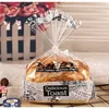 100pcs/lot White Transparent Dot Cookie Packaging Toast bag Plastic Bags Biscuits Snack bread Baking 201016