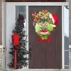 2021 Christmas Thief Stole Grinch Plush Leg Christmas Stuffed Leg Toy Doll Front Door Wreath Decor Christmas Tree Ornaments L220531