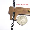 3 meter Lot Zwart 5mm Stianless Stalen Ronde cirkel Rolo Link Chain Sieraden Bevindingen Kettingen Markering DIY in bulk