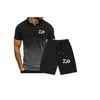 Fashion brand summer men s Polo shirt 5 pants 2 pieces of casual sports suit wear 220621