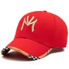 Cappellini da baseball firmati Cappello da pescatore per uomo Donna Cappelli traspiranti con segno di lettera Colore marrone nero8813080