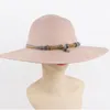 2022 nouveau été dames en plein air voyage chapeau de soleil Panama Style doux chapeau de paille mode dôme plage chapeau Protection UV grand bord