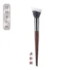 1pc Natural wood Stippling Makeup Brush Round head Blush Make up Brushes Powder Contour Multifunctional cosmetic tool Goat hair