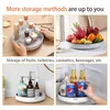 360ﾰ 25 cm drehbares Gewürzregal Organizer Gewürzhalter Küchenablage Lazy Susans Home Supplies für Badezimmer
