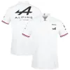 Vêtements de moto Motorsport Alpine F1 Team ARacing T-shirt blanc noir respirant Teamline chemise à manches courtes vêtements de fan de voiture