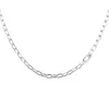 Chains Signature Me Link Chain Necklaces 100% Authentic Sterling-Silver-Jewelry For Women Godl22