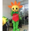 Halloween Yellow Sunflower Sun Flower Mascot Costumes High quality Cartoon Character Outfit Suit Halloween Adults Size Birthday Party Outdoor Festival Dress