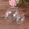 Décoration de fête boule transparente en plastique transparent pour mariage boîte à bonbons faveurs forme d'oeuf acrylique sac cadeau année décorations d'arbre de noël fête