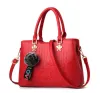 HBP Damen-Handtaschen, Patchwork-Handtasche, Damen-Handtaschen, Umhängetasche, für Damen, Einkaufstasche, rote Farbe
