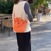 Sacs de soirée Femmes Air Coton Eco Sac Dames Japonais Niche Solide Couleur Messenger Femme Casual Épaule Mignon Fille Shopper PursesEvening