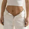 2Pcs/Set Sexy Boho Sequin Pendant Waist Chain Belt for Women Ladies Summer Beach Bikini Twisted Link Belly Body Jewelry