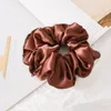 Cetin Silk Solid Color Scrunchies Elastic 2021 New Women Girls Hair Acessórios para Helter Helder Hair lancho