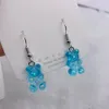 Boucles d'oreilles ours en acrylique coloré, Simple et mignon, à la mode, pour filles, femmes, enfants, cadeau d'anniversaire, jolis bijoux