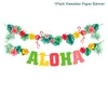 Party-Dekoration, Sommer-Rosa-Flamingo-Dekor, Ballon-Banner, tropisches hawaiianisches Geburtstagszubehör, Luau Aloha