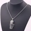 Pendant Necklaces Sport 3D Basketball Hook Pendants & Hip Hop Sports Iced Out Rhinestone Chain Necklace For Women Men Drop Heal22