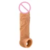 Brinquedos sexuais massager vibrador y brinquedos pênis pênis pau farpado sílica gel capa masculina líquido lobo lobo cristal marido e esposa brinquedo adulto produtos flri