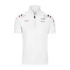 Alpine Alonso 2022 F1 Racing Team Motorsport Outdoor Quick-Torking Sports Riding Polo Lapel Shirt Car Fans Blue/White bleknar inte