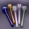 Stor storlek Great Pyrex Glass Oil Burner Pipe 20cm 8inch Lenght Od 50mm Ball Glass Tube Oil Nail Glass Pipe Wholesale