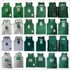 Mitchell et Ness Retro Basketball Kevin 5 Garnett Jersey Rajon 9 Rondo Ray 20 Allen Bill 6 Russell Throwback Cousu 2007-08 Or Vert 1962-63 Maillot Blanc Hommes