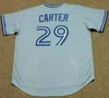 QQQ8 C202 Toronto Mavi Roberto Alomar Paul Molitor Joe Carter Pat Sınırları John Olerud Shawn Green Devon Beyaz Gerileme Beyzbol Forması