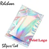 50 pcs/Lot sacs d'expédition Laser colorés enveloppes en plastique auto-scellantes sac de rangement vêtements Poly adhésif emballage de courrier 220427